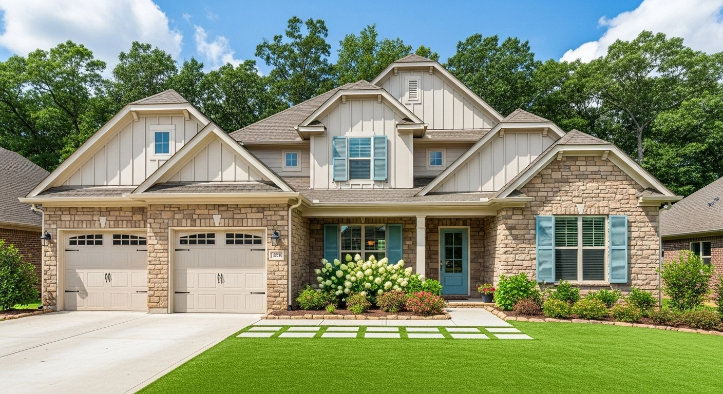 house front artificial turf